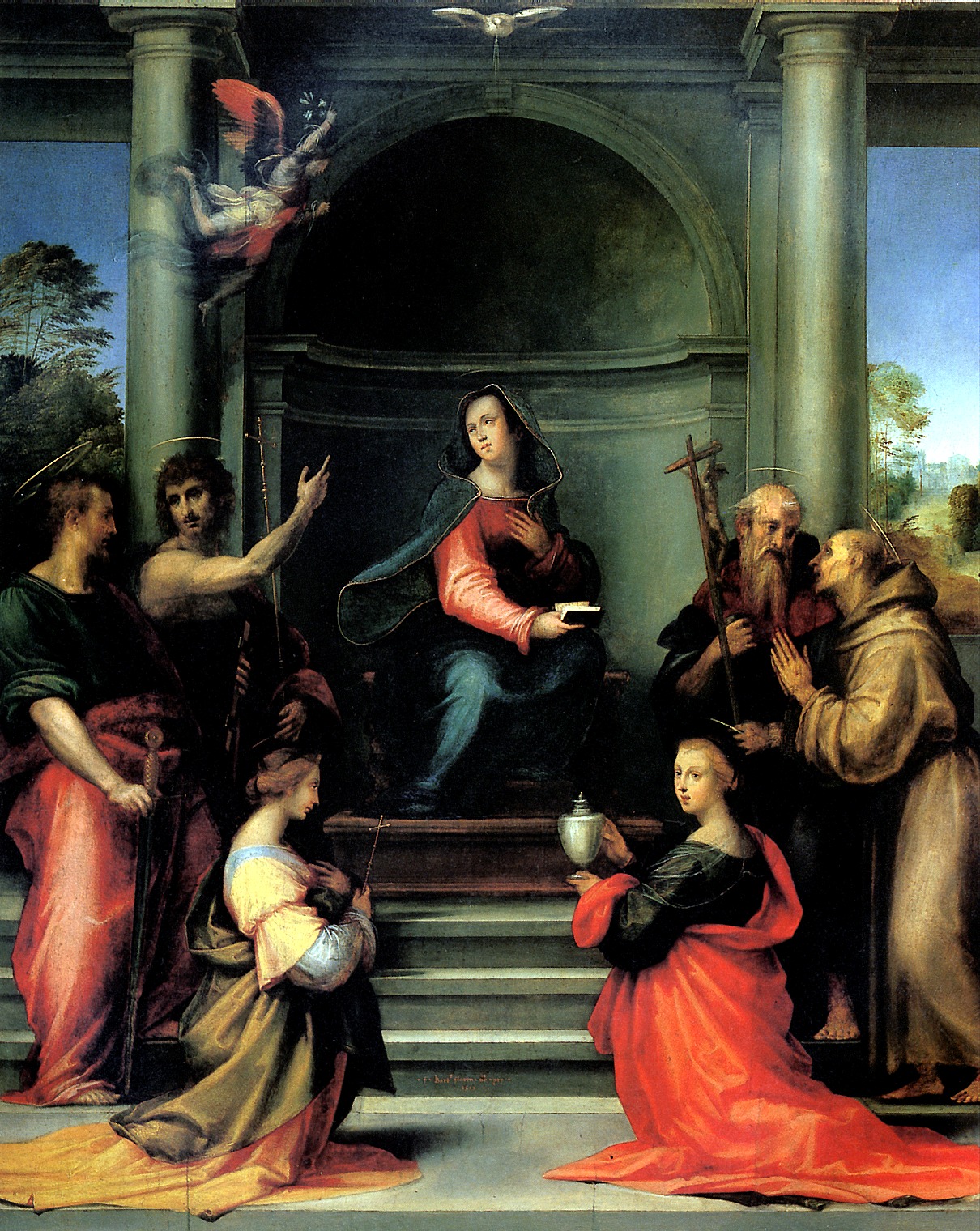 DELLA PORTA BACCO NICKNAMED FRA BARTOLOMEO Annunciation day of with Saints Margarita