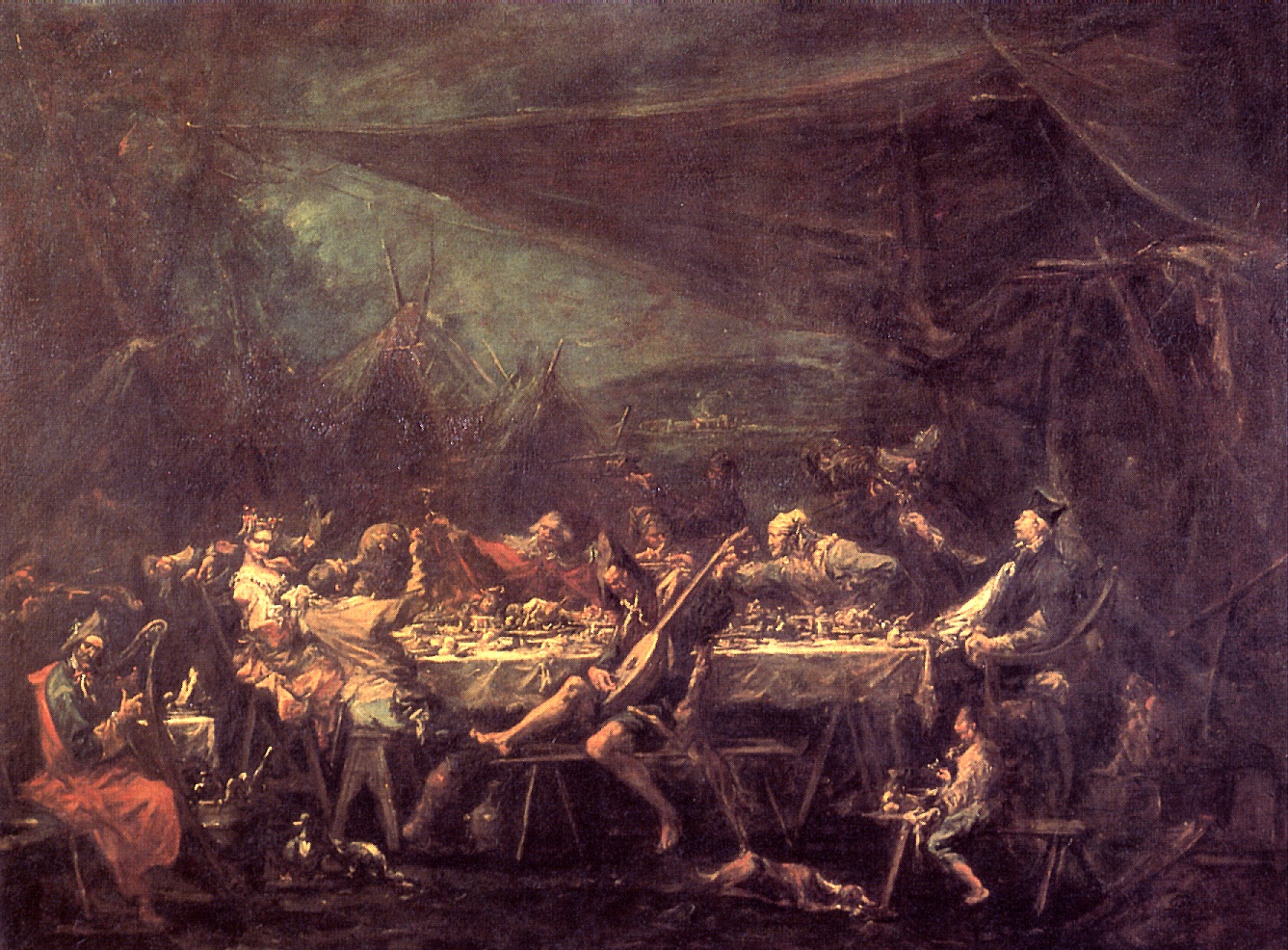 Feasting of at the Gipsy wedding. Genoa MAGNASCO ALESSANDRO
